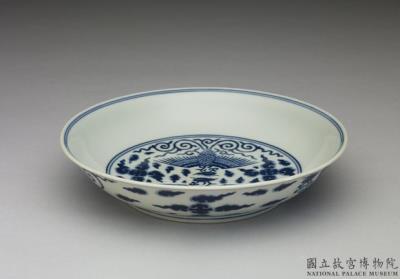 图片[2]-Dish with phoenixes in underglaze blue, Qing dynasty, Jiaqing reign (1796-1820)-China Archive